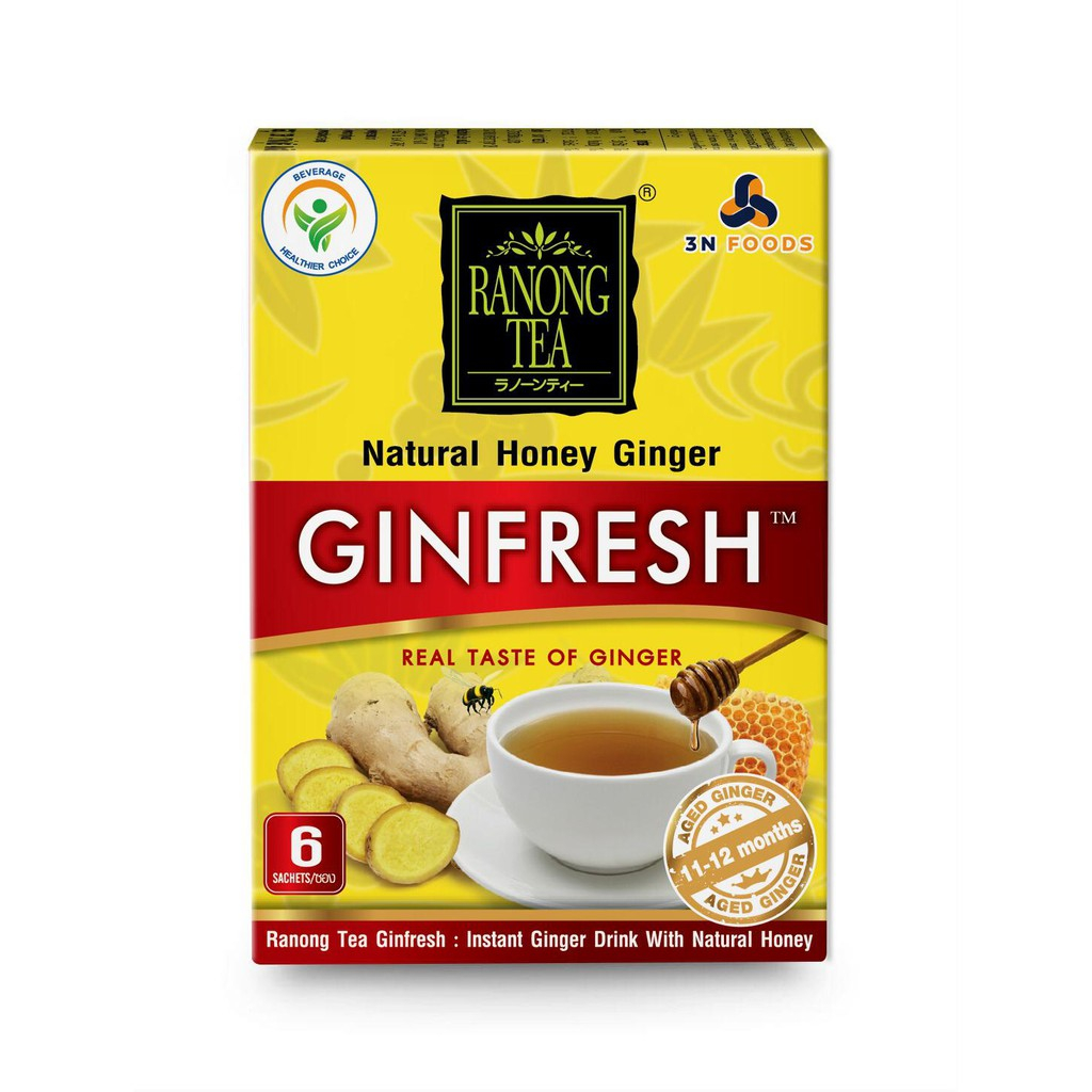 Trà gừng mật ong Ranong Tea 72g