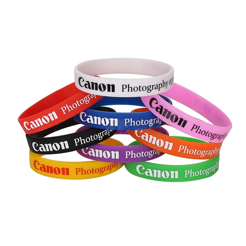 Vòng cao su đeo lens in chữ canon trang trí máy ảnh - nhiều màu sắc