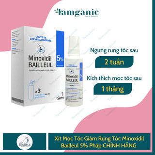 Xịt Mọc Tóc Giảm Rụng Tóc Minoxidil Bailleul 5% Pháp Nhập Khẩu Pháp
