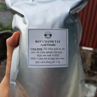 1 Kg Bột Chanh Tẩy rửa công nghiệp, Tẩy trắng tẩy mốc quần áo, vệ sinh làm sạch nhà cửa