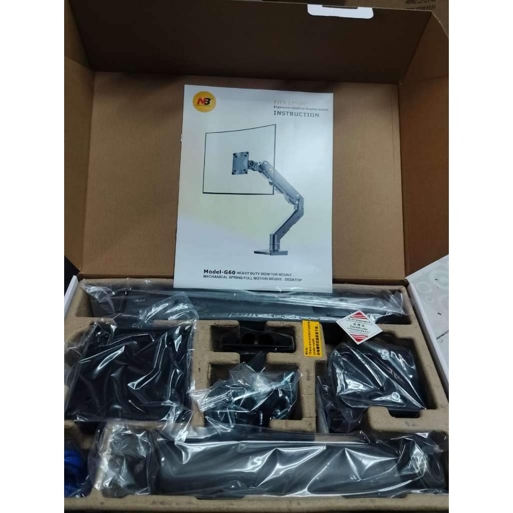 Giá treo màn hình ARM máy tính NB F80, H100, H180 Tải trọng 9Kg Mẫu mới 2021