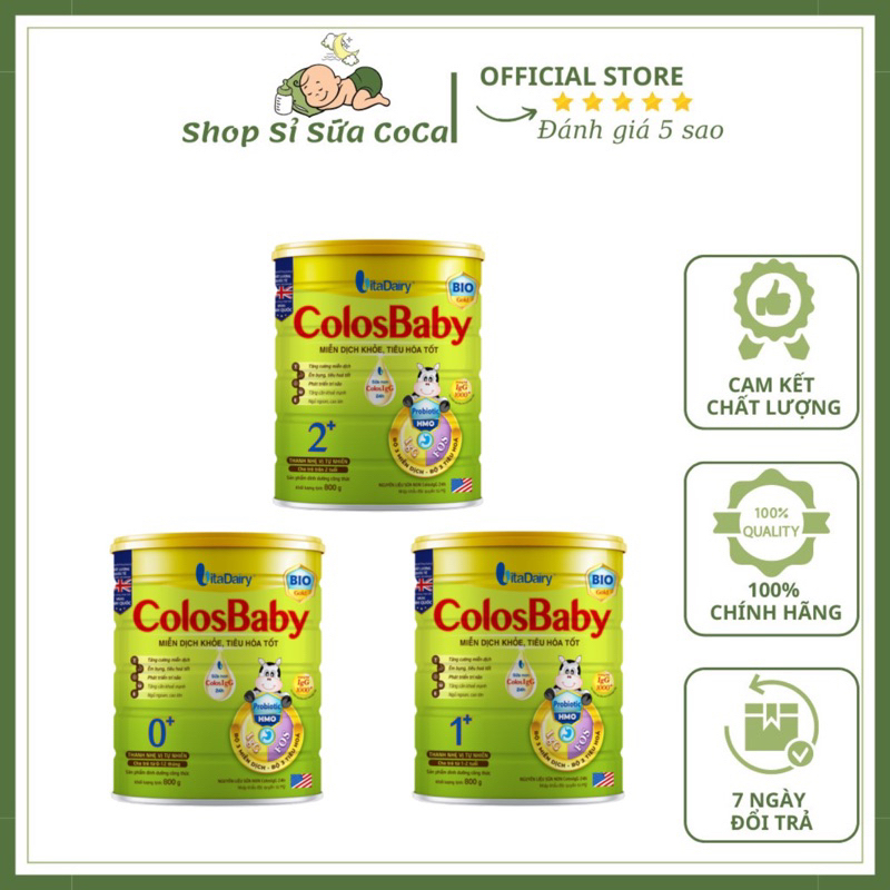 Vitadairy-Sữa Colosbaby Bio 0+,1+,2+ 800gr -Vitadairy