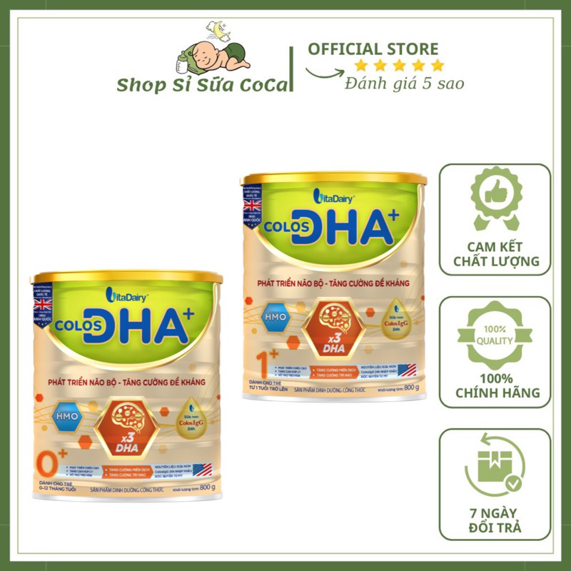 Vitadairy-Sữa Colosbaby DHA 0+,1+ 800gr - Vitadairy