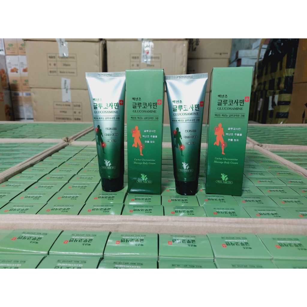 Dầu lạnh xoa bóp Hàn Quốc Glucosamine 150ml Catus Glucosamine Massage Body Cream giảm nhức mỏi shop Hong1008