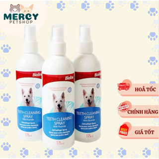   Chính Hãng Công Ty  Xịt thơm miệng hết viêm nướu ngừa sâu răng ngăn mảng bám cho Chó Mèo BIOLINE 175ml 