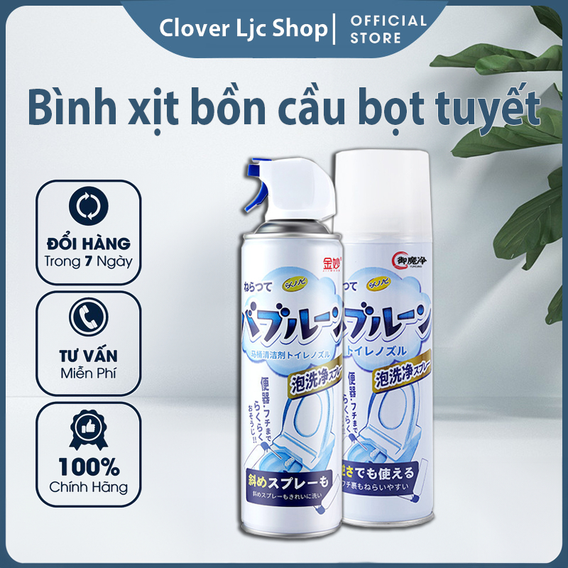 Chai Xịt Tẩy Rửa Bồn Cầu Dạng Bọt Tuyết, Loại Bỏ Vi Khuẩn, Vế Ố Vàng-Dung Tích 500ML-Hàng Nội Địa Nhật