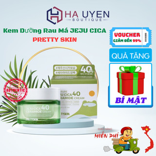 Kem Dưỡng Rau Má JEJU CICA PRETTY SKIN, Cấp Ẩm, Dưỡng Sáng, Tái Tạo & Phục Hồi Da - 52ml [ Auth - Hàn Quốc ]