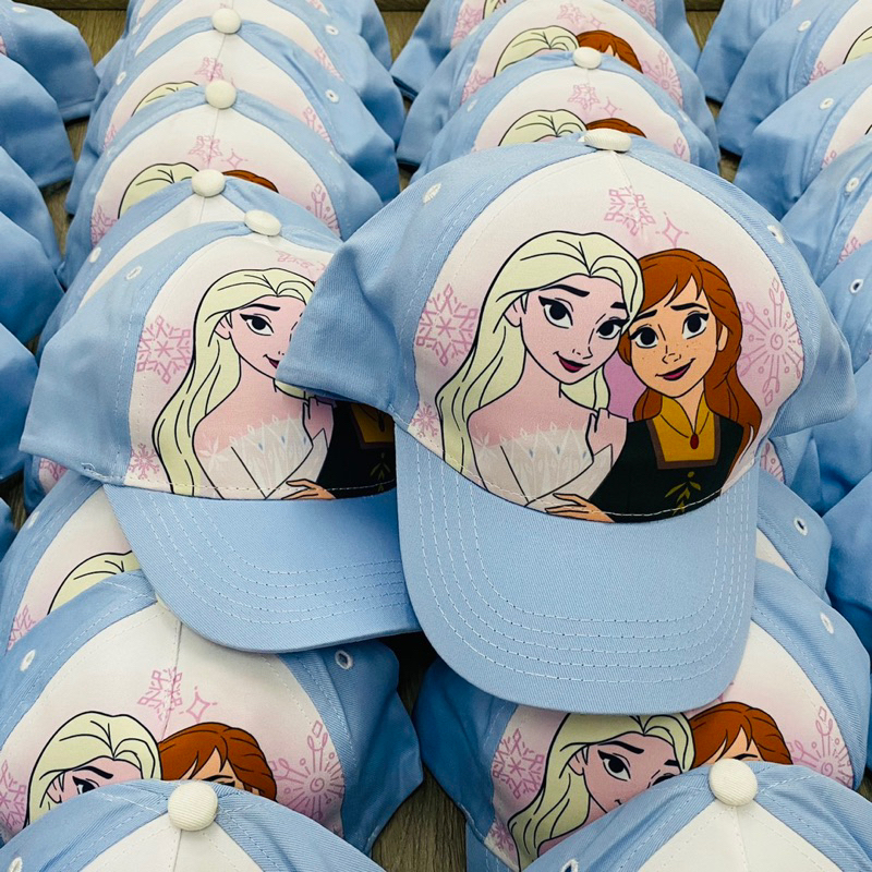 Mũ lưỡi trai Elsa Frozen dư xịn cho bé gái màu xanh size 4-12 tuổi