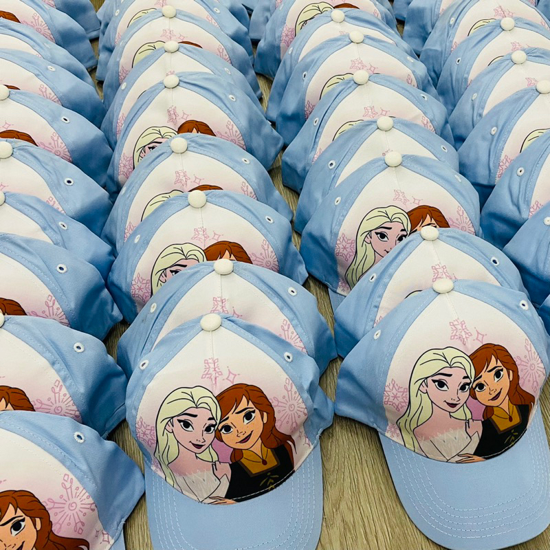 Mũ lưỡi trai Elsa Frozen dư xịn cho bé gái màu xanh size 4-12 tuổi