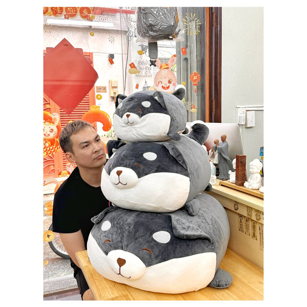 Thú nhồi bông Chó corgi hột mít tròn lũm- Gấu bông hình chó corgi Ngyễn Gia group Cao Đạt Q5: