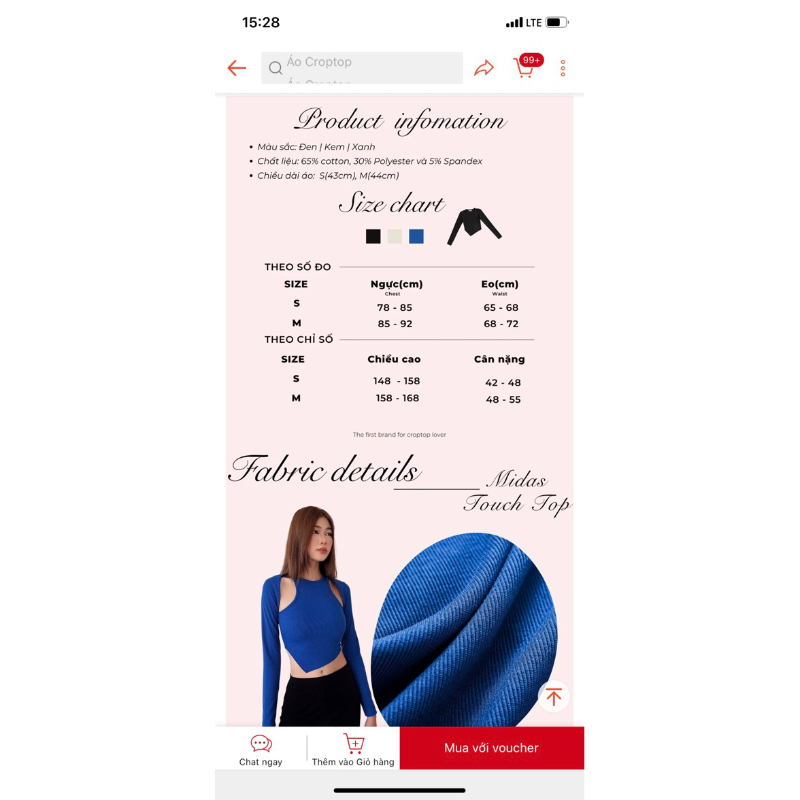 Áo croptop tay dài Toptify