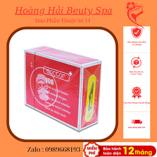 Dao số 11 hộp dao mổ cắt đáy sẹo rỗ nặn mụn kiato cao cấp hộp 100 cái