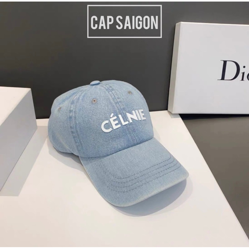 Mũ lưỡi trai CAPSAIGON chất denim jean dày dặn phom mềm thêu CLINE unisex nam nữ