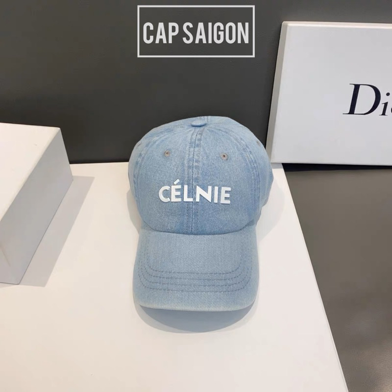 Mũ lưỡi trai CAPSAIGON chất denim jean dày dặn phom mềm thêu CLINE unisex nam nữ
