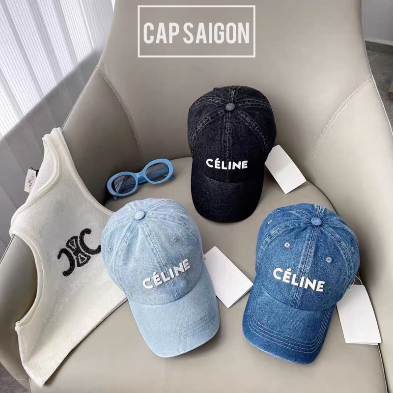 Mũ lưỡi trai CAPSAIGON chất denim jean dày dặn phom mềm thêu CLINE unisex nam nữ