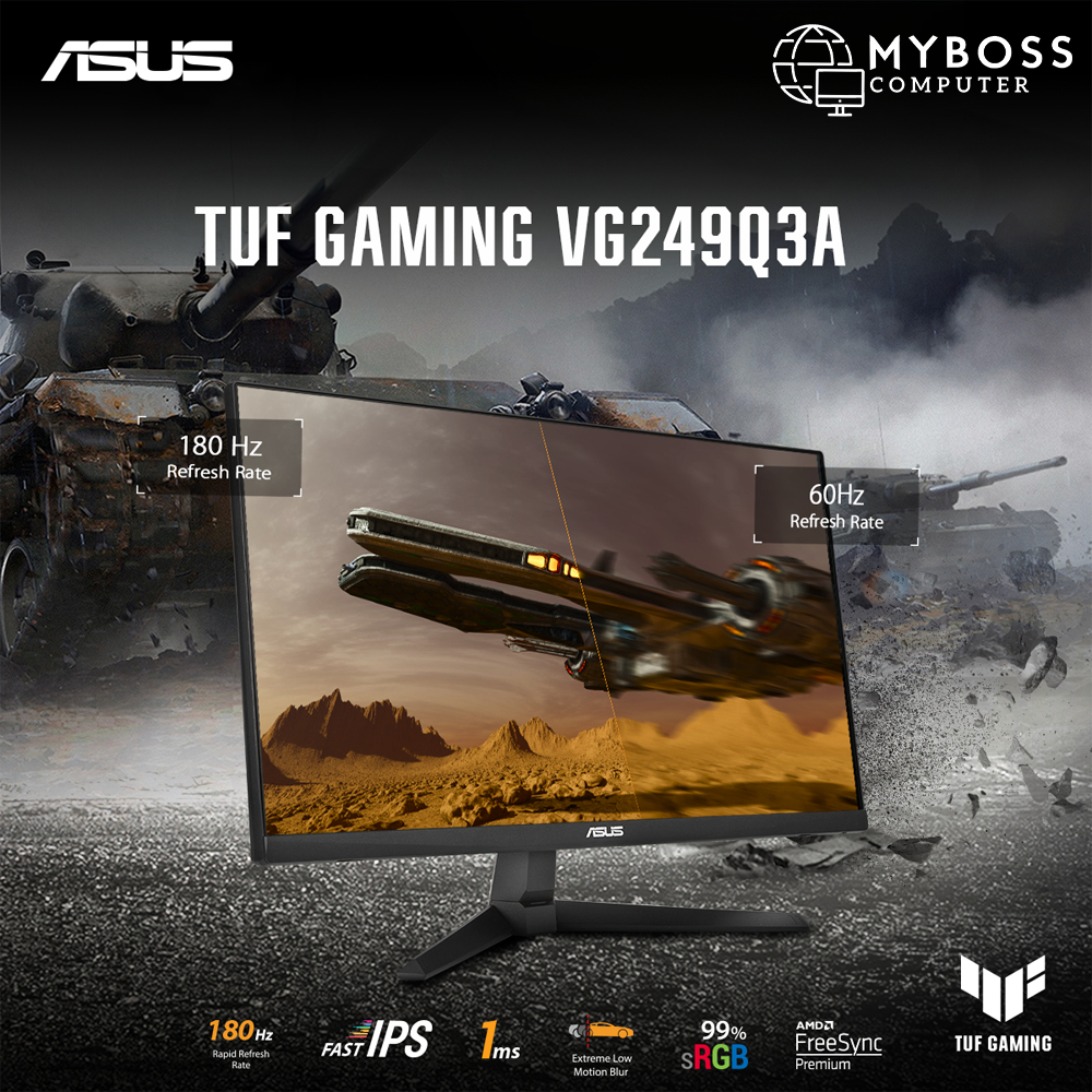 Màn hình Gaming ASUS TUF Gaming VG249Q3A 23.8in  - Hàng Chính Hãng BH 36 Tháng