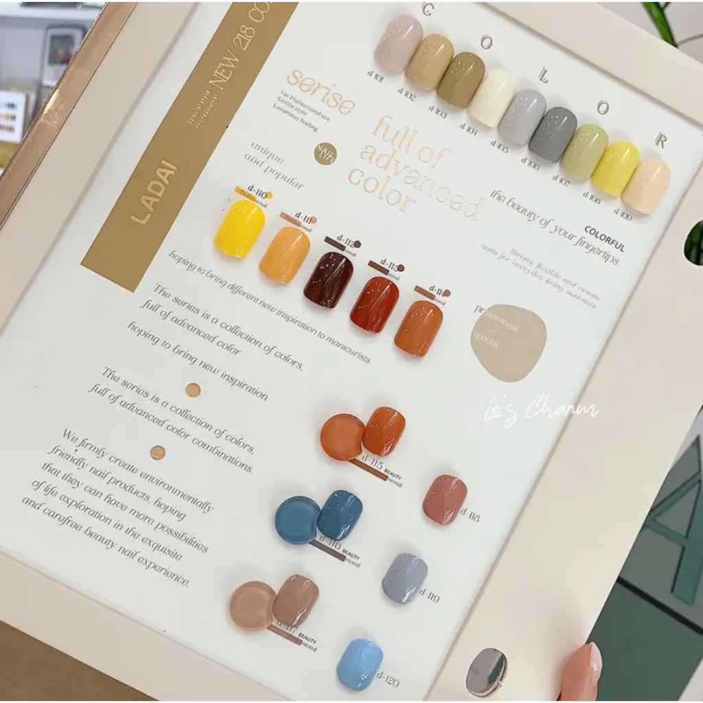 Lẻ sơn test chất- Ladai cao cấp- Set 218_Từ 151 đến 200