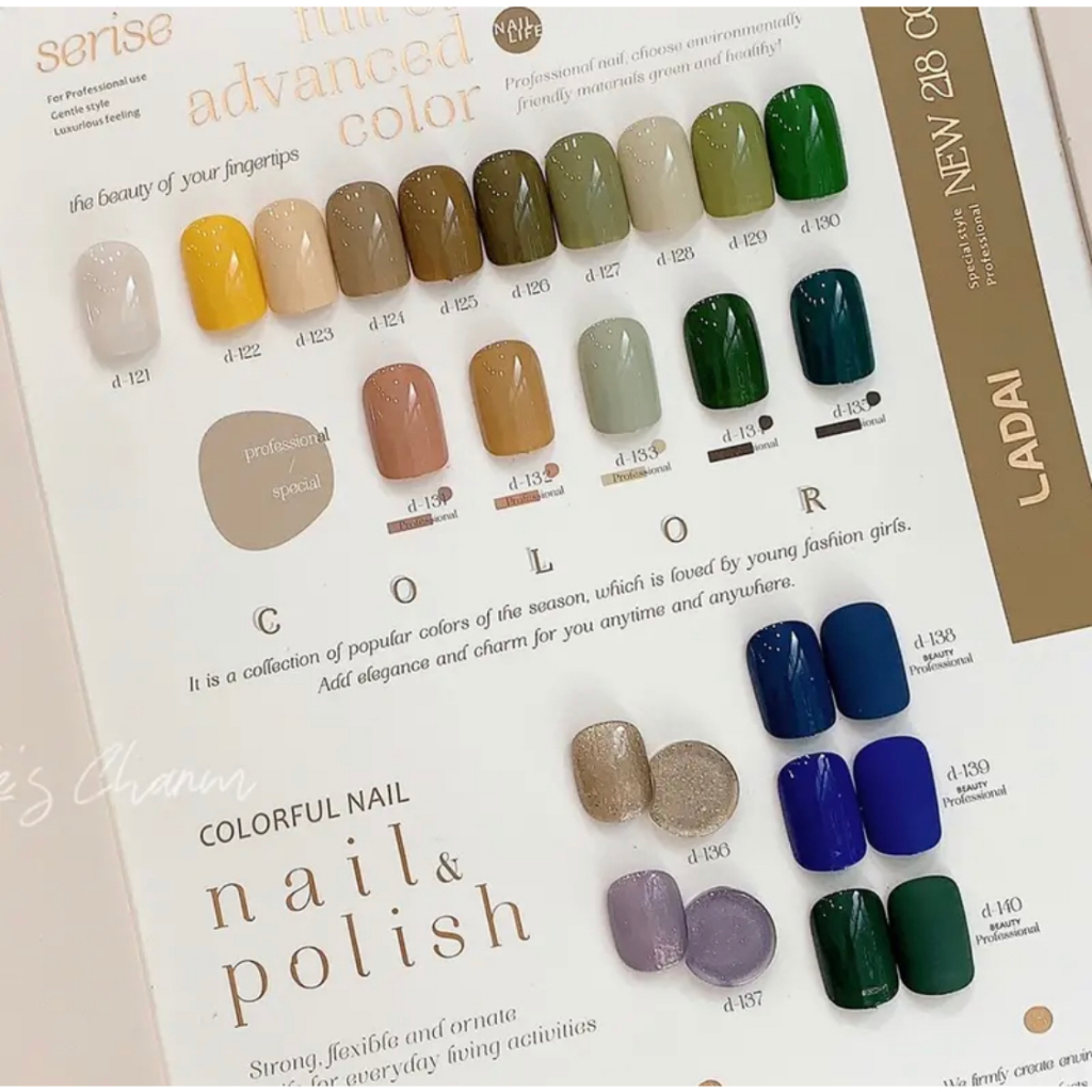 Lẻ sơn test chất- Ladai cao cấp- Set 218_Từ 151 đến 200