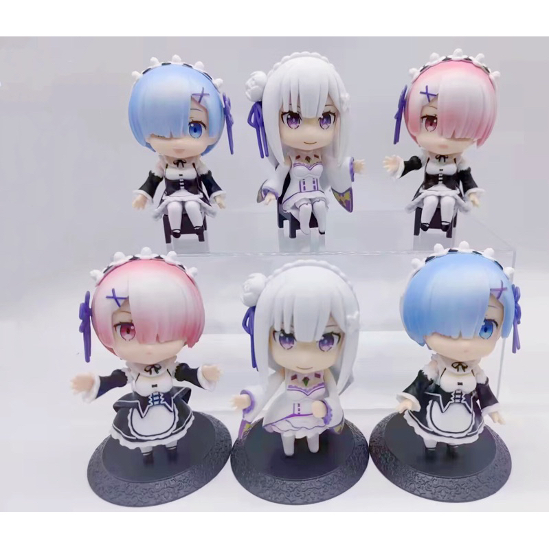 Mô hình figure Ram , Rem & friends đế vàng