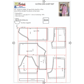 Rập giấy A0 mã 1457 - bộ thun (BẢN VẼ)