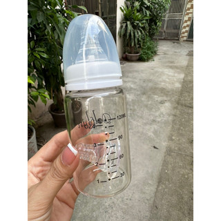 Bình sữa thuỷ tinh Dolphin cổ hẹp 120ml/240ml