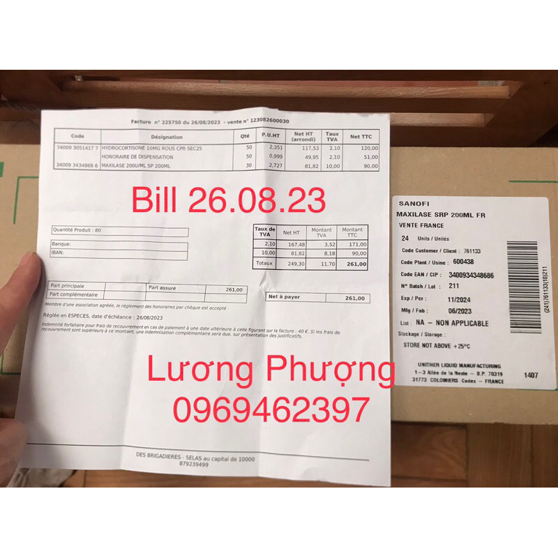 Siro Maxilase 200ml - Pháp