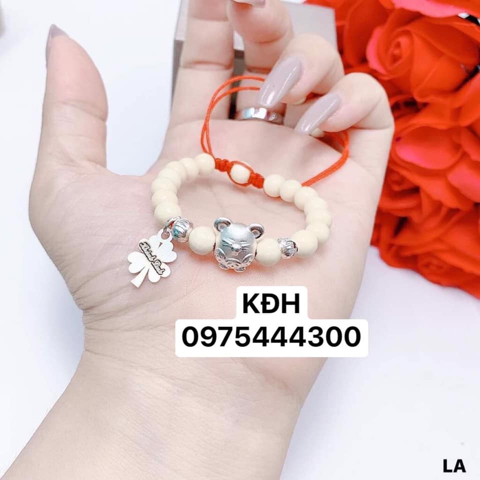 Vòng Dâu Tằm Cho Bé,Vòng Dâu Mix Bạc Miễn Phí Khắc Tên Theo Yêu Cầu