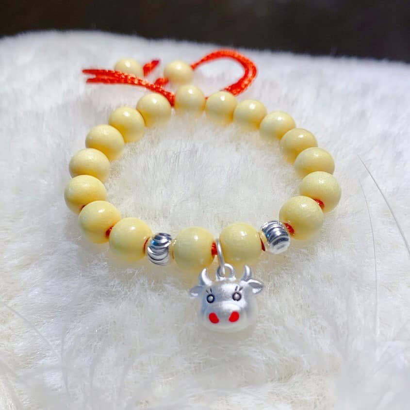 Vòng Dâu Tằm Cho Bé,Vòng Dâu Mix Bạc Miễn Phí Khắc Tên Theo Yêu Cầu