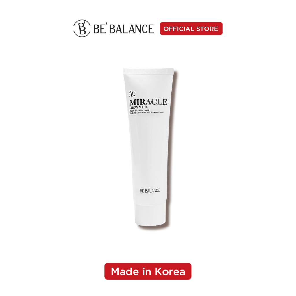 Mặt Nạ Dưỡng Trắng Và Se khít Lỗ Chân Lông Be'Balance Miracle Snow Mask - 50G