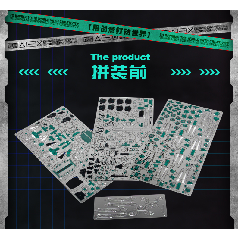 Mô Hình Kim Loại Lắp Ráp 3D Microworld Bọ Cạp Bóng Đêm (234 mảnh, màu xanh lá, Green Devil Scorpion) DS002 - MP1171