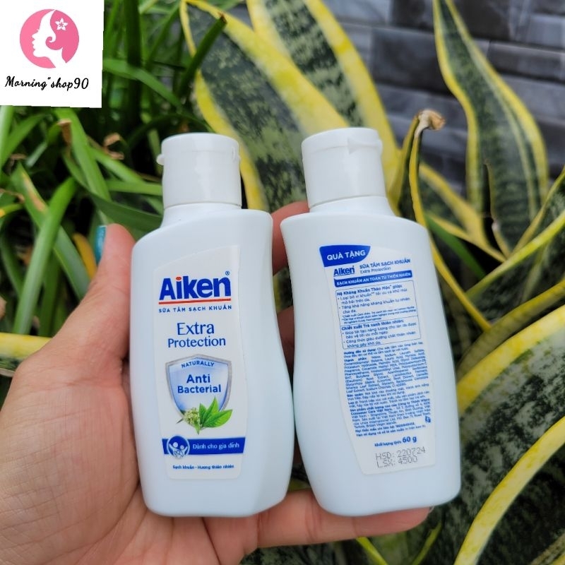 60g-Sữa Tắm Gia Đình AIKEN EXTRA Protection Kháng Khuẩn Hương Thiên Nhiên