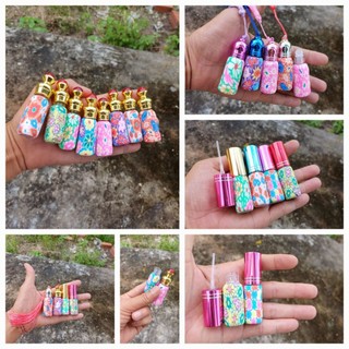 Vỏ chai 6ml đựng tinh dầu nước hoa dubai Lọ thủy tinh Giao ngẫu nhiên hoa văn màu sắc,