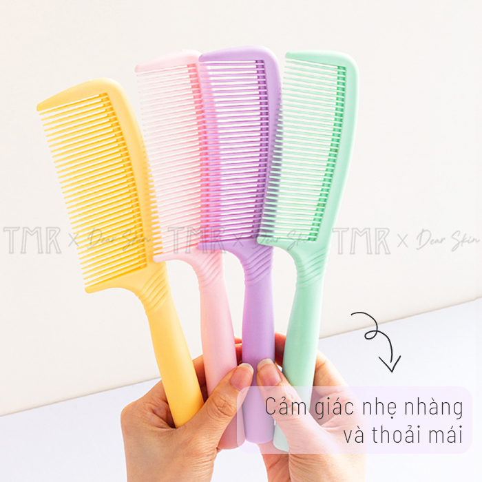 TMR Lược Nhựa Chải Tóc Dễ Thương Tiện dụng 4 Màu Hair Comb