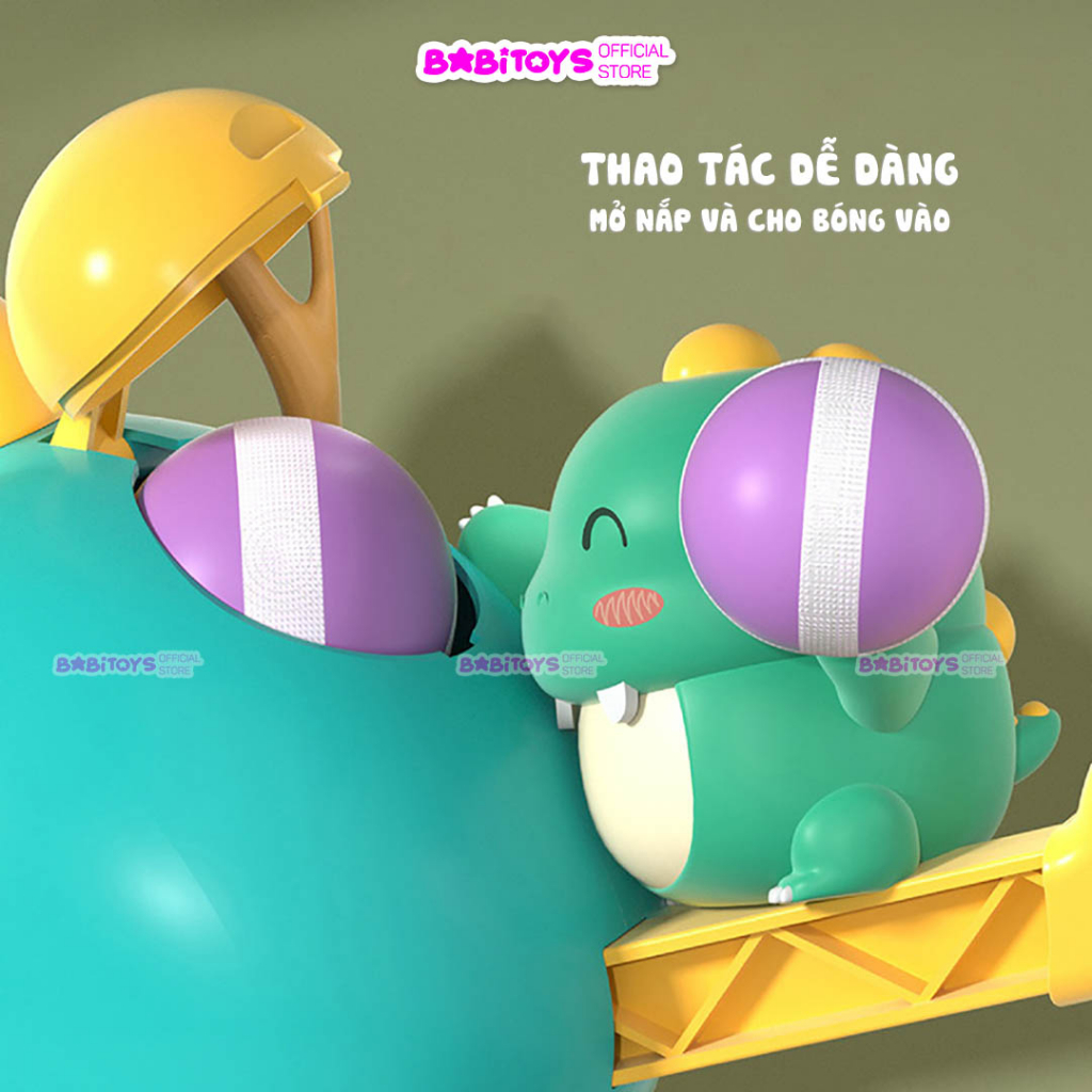 Đồ chơi súng ném bóng dính , súng bắn phi tiêu cho bé kèm bảng phi tiêu, khủng long bắn bong cho bé