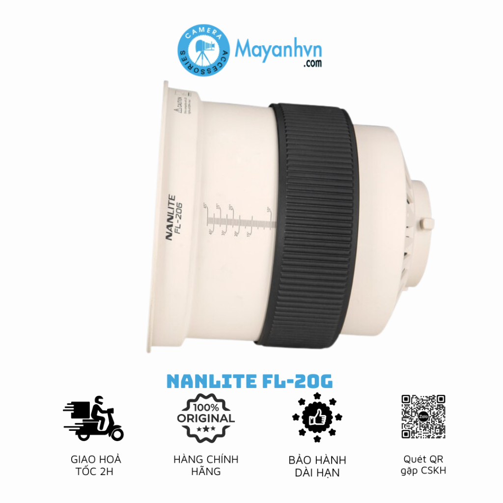 Ống Kính Nanlite Fl-20g Fresnel Lens Dùng Cho Forza 300 Và Froza 500