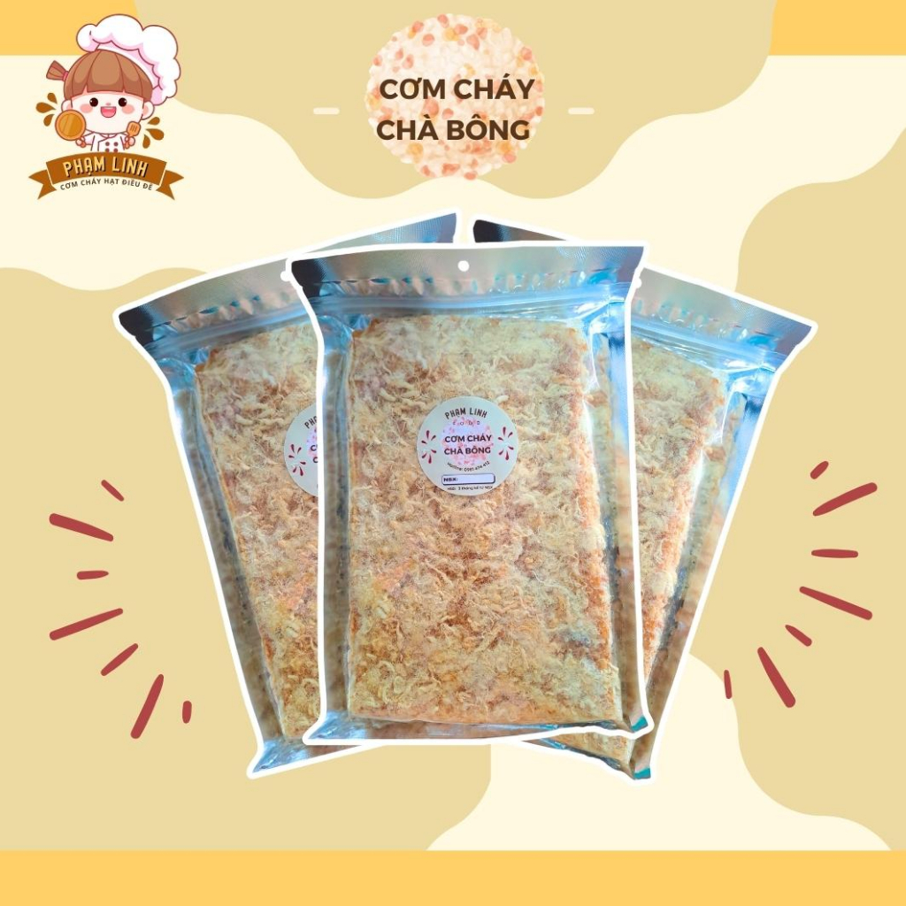 Cơm cháy siêu chà bông siêu ngon 180g - Cơm cháy chà bông giòn tan ăn là mê