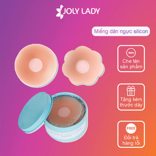 Hộp 12 miếng dán ti silicon JOLY LADY dán ngực, dán nhũ hoa không lộ dùng nhiều lần