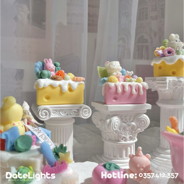 FREESHIP Nến sáp thơm hình Phô mai JUST SAY CHEESE -Datelights, DATENEYLAND Trang trí, làm quà tặng