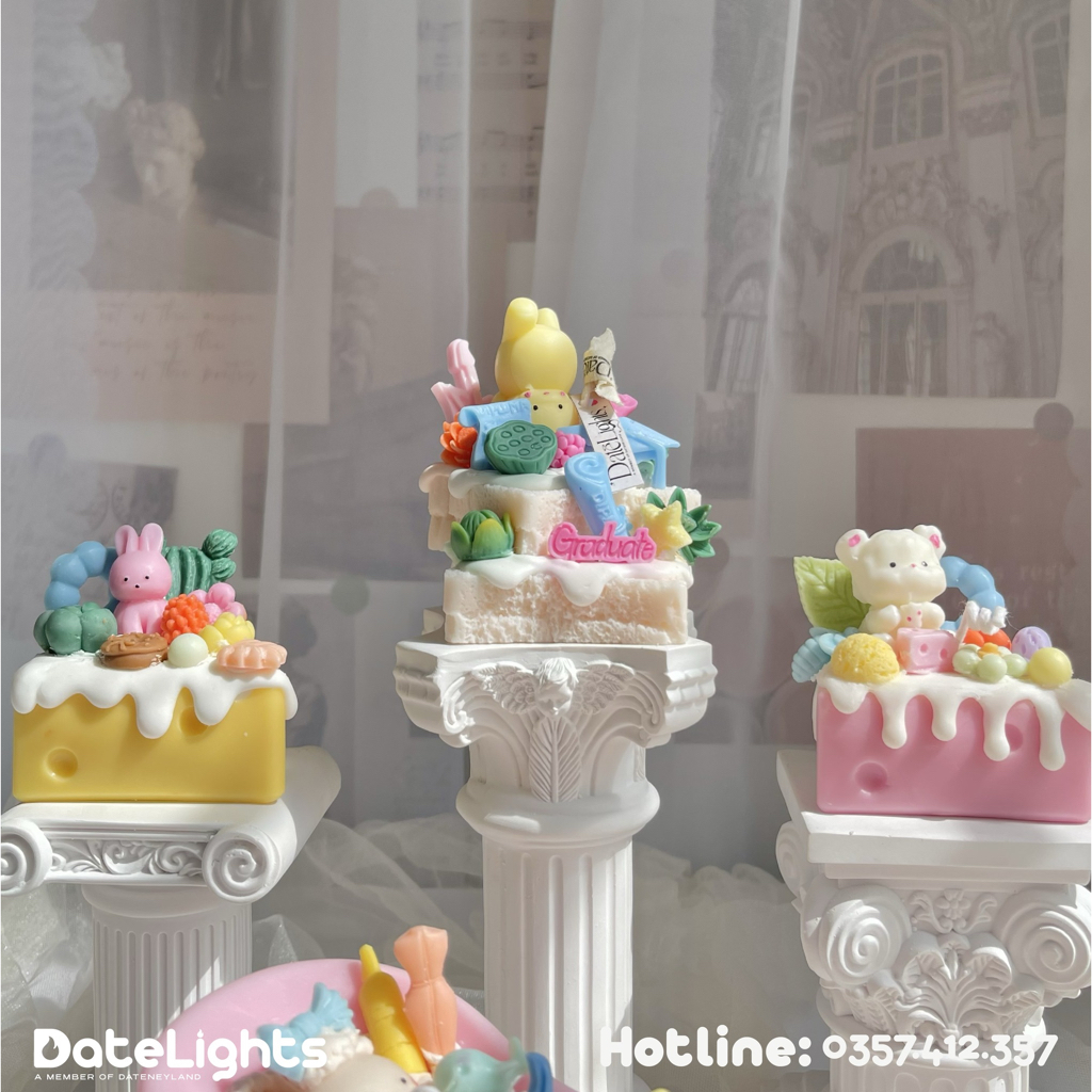 FREESHIP Nến sáp thơm hình Phô mai JUST SAY CHEESE -Datelights, DATENEYLAND Trang trí, làm quà tặng