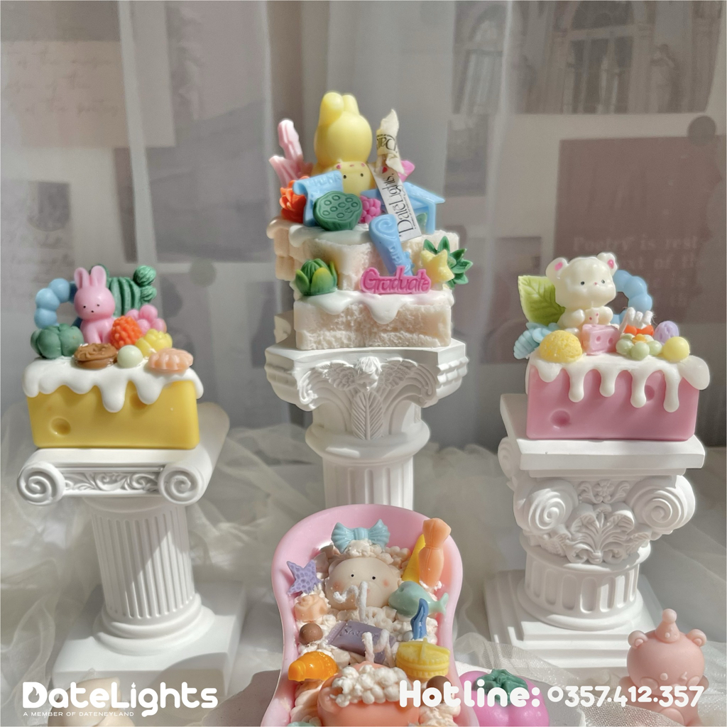 FREESHIP Nến sáp thơm hình Phô mai JUST SAY CHEESE -Datelights, DATENEYLAND Trang trí, làm quà tặng