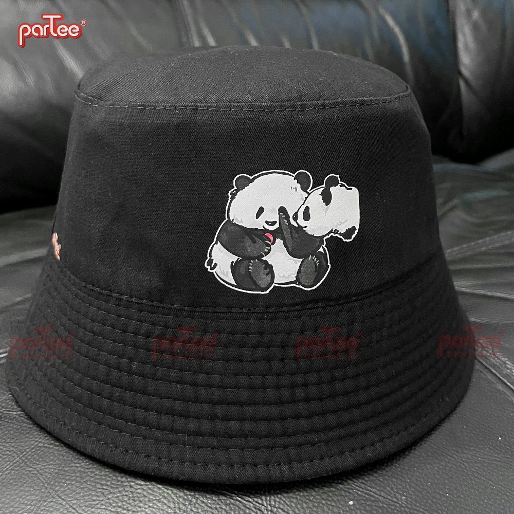 Pandabiz | Mũ Nón Bucket Cotton Gấu Trúc Panda Fubao Hoa Hoa Manh Lan Tam Tái Tử Thất Tử Quốc Bảo Parteeshopvn