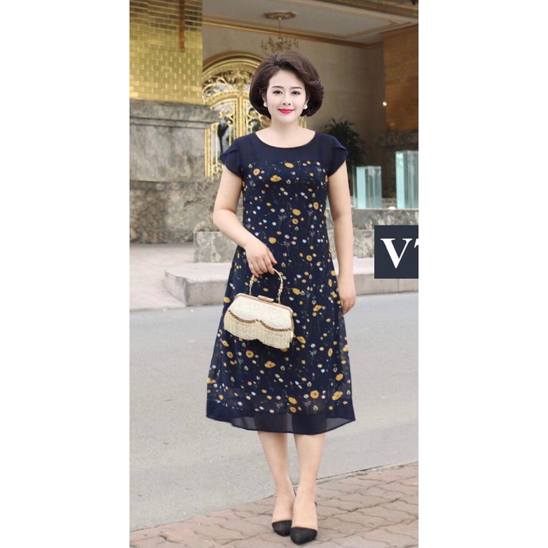 ( Q11 ) Đầm voan trung niên