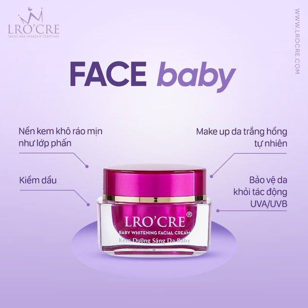 Kem Lrore Dưỡng Da Mặt Baby Skin /Trà xanh chính hãng