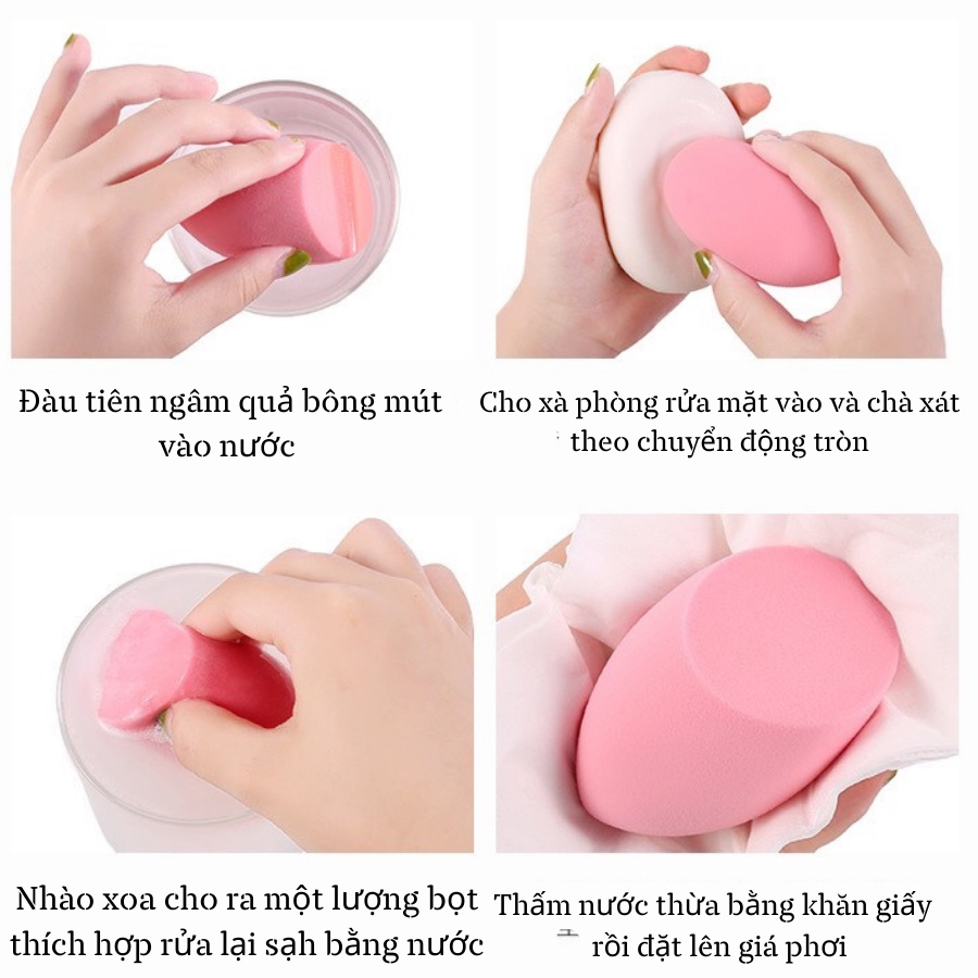 Bông mút trang điểm hình giọt nước, hồ lô