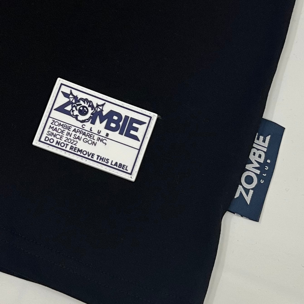 Áo thun Zombie Club x PAMIN Bear Angel vải thun cotton 100% định lượng 250gsm ZB024