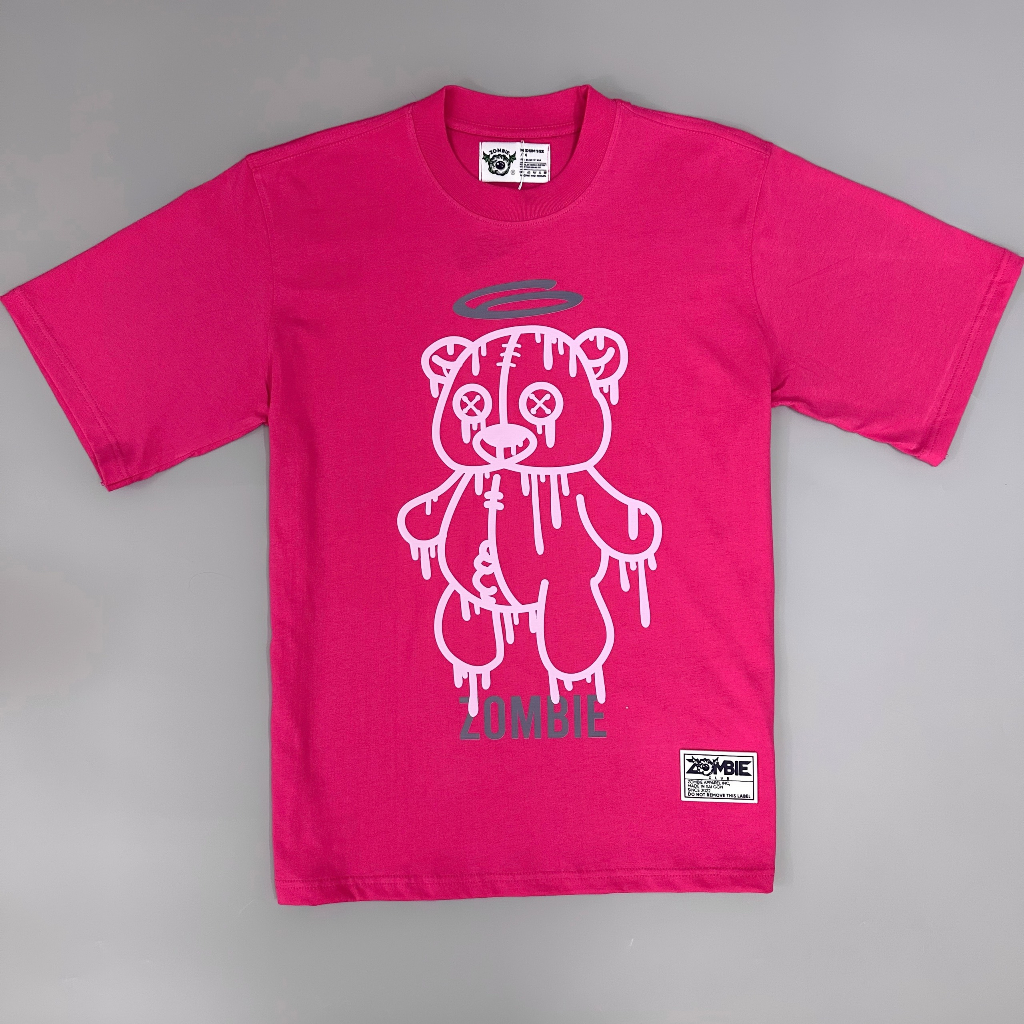 Áo thun Zombie Club x PAMIN Bear Angel vải thun cotton 100% định lượng 250gsm ZB024