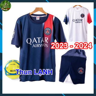 [Thun lạnh] Trang phục Thi đấu CLB Paris Saint Germain. Áo Bóng đá đội PSG. Chất liệu THUN LẠNH cực mát