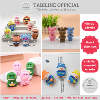 Móc khoá hình 3d cute dễ thương TABILINE nhựa PVC mềm cao cấp MK11