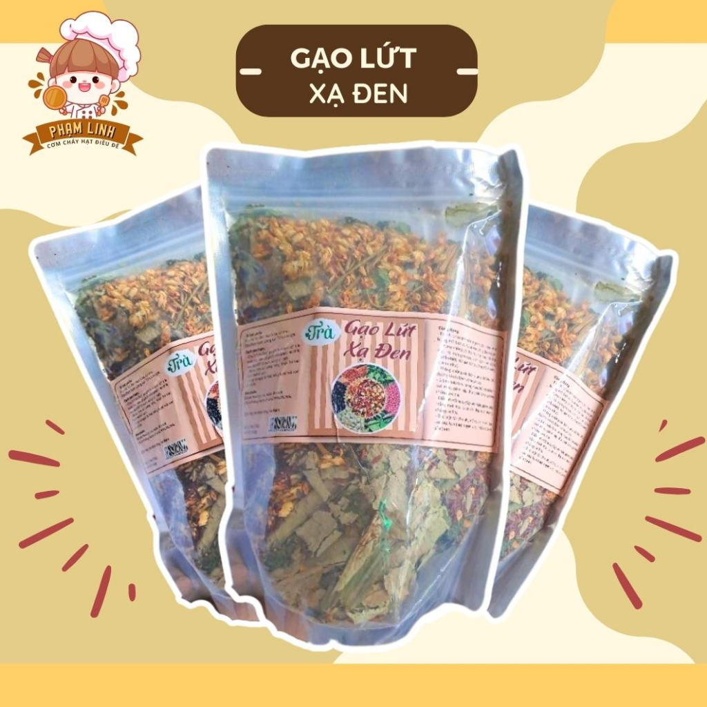 Trà Gạo Lứt Xạ Đen Dinh Dưỡng 500g, 1kg - Trà Gạo Lứt Thanh Lọc Cơ Thể