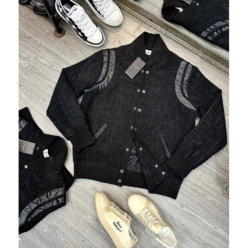 Áo khoác dạ nhung kim tuyến cực chất siêu cấp, Áo khoác bomber nam nữ Unisex GVC cao cấp form rộng hot trend 2023